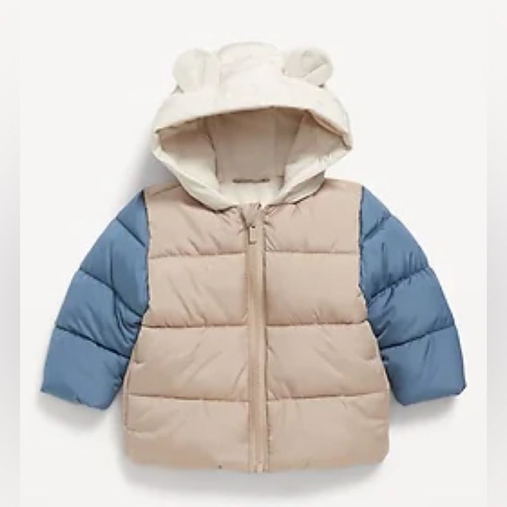 Unisex Water-Resistant Quilted Puffer Jacket for Baby